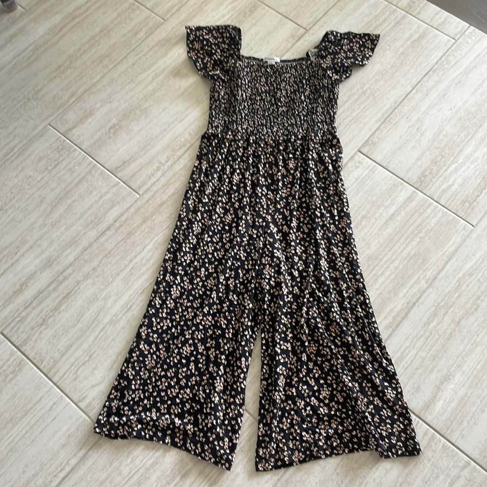 Nordstrom black floral romper